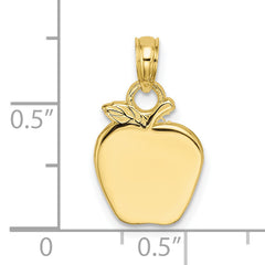10K Polished Apple Charm