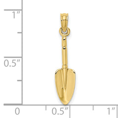 10K 3-D Trowel Garden Tool Charm