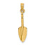 10K 3-D Trowel Garden Tool Charm