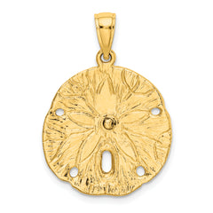 10K Sand Dollar w/ Starfish Charm