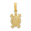 Land Turtle Charm in 10K Yellow Gold, 14mm - Sophia Jewelers