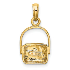 10K 2-D Nantucket Basket Charm