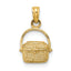 10K 2-D Nantucket Basket Charm