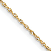 10k .7mm Carded Cable Rope Chain