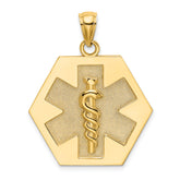 10k Medical Disc Pendant