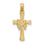 10K Cross w/ Drape Charm