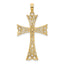 Celtic Knot Cross Charm in 10K Yellow Gold, 34mm - Sophia Jewelers