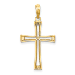 10K Polished and Cut-Out Cross