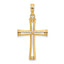 10K Polished and Cut-Out Cross