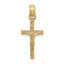 10K None Mini Crucifix Charm