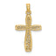 10K Cross w/ Filigree Center Charm