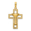 10K Polished Cross W/ Communion Cup Charm