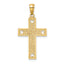 10K I LOVE JESUS Cross w/ Hearts Charm