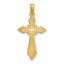 Fancy Cross Charm in 10K Yellow Gold, 24mm - Sophia Jewelers