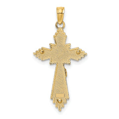 10K D/C Crucifix Charm