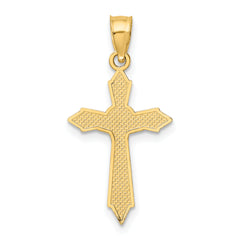 10K W/ Arrow Pointed Ends Crucifix Charm
