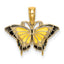 10K Small Enameled Yellow Butterfly Charm