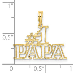 10K #1 PAPA Cut-out Charm