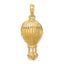 10K Polished Hot Air Ballon Charm