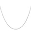 10K White Gold 0.95mm Cable Chain Necklace - view 2