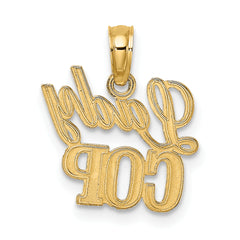 10k LADY COP Charm