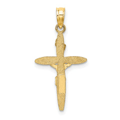 10K W/ Rhodium INRICrucifix Charm