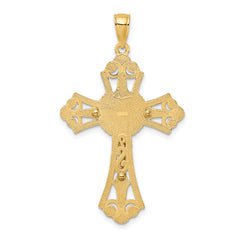 10K Two-tone Cut-Out Crucifix Charm