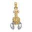 10K w/Rhodium 2-D Moveable Lobster Charm
