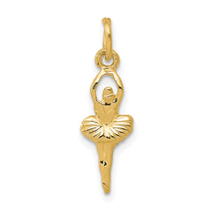 10k Polished Ballerina Charm