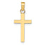 10k Polished Cross Pendant