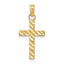 10k D/C Cross Pendant