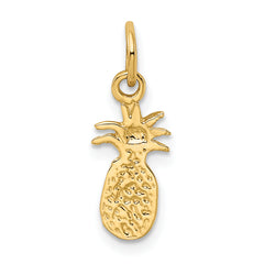 10k Polished Pineapple Charm