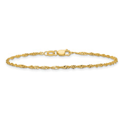 10k 1.7mm Singapore Chain