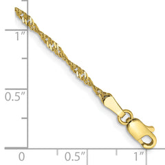 10k 1.7mm Singapore Chain