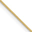 10K None 0.5mm Box Chain Necklace - 14 in