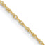 10K None 0.8mm Rope Chain Necklace - 14 in