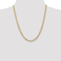 10K 5.25mm Open Concave Curb Chain 10K