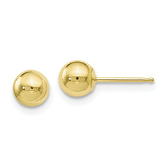 10K Polished Ball Post Earrings