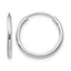 10k White Gold 1.5mm Polished Endless Hoop Earrings