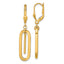 10K Polished Dangle Leverback Earrings