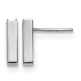 10K White Gold Polished Post Earrings