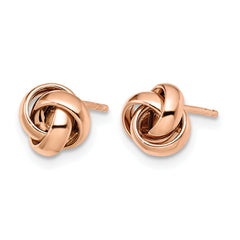 10K Rose Gold Polished Post Earrings