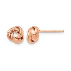 10K Rose Gold Polished Post Earrings