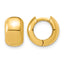 10K Yellow Gold Polished Hoop Earrings, 7mm
