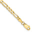 10k 4mm Concave Open Figaro Chain