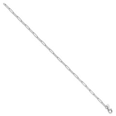 10K White Gold Polished Fancy Link Bracelet