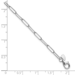 10K White Gold Polished Fancy Link Bracelet