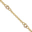 Tri-Color Fancy Link Bracelet in 10K Tri-Color Gold, 7.2 Inch - Sophia Jewelers