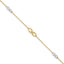 10K Two-tone Polished with 1in ext. Anklet
