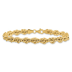 10K Polished Fancy Link Bracelet